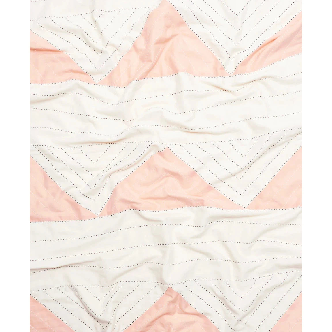 Small Triangle Quilt Throw- Pink