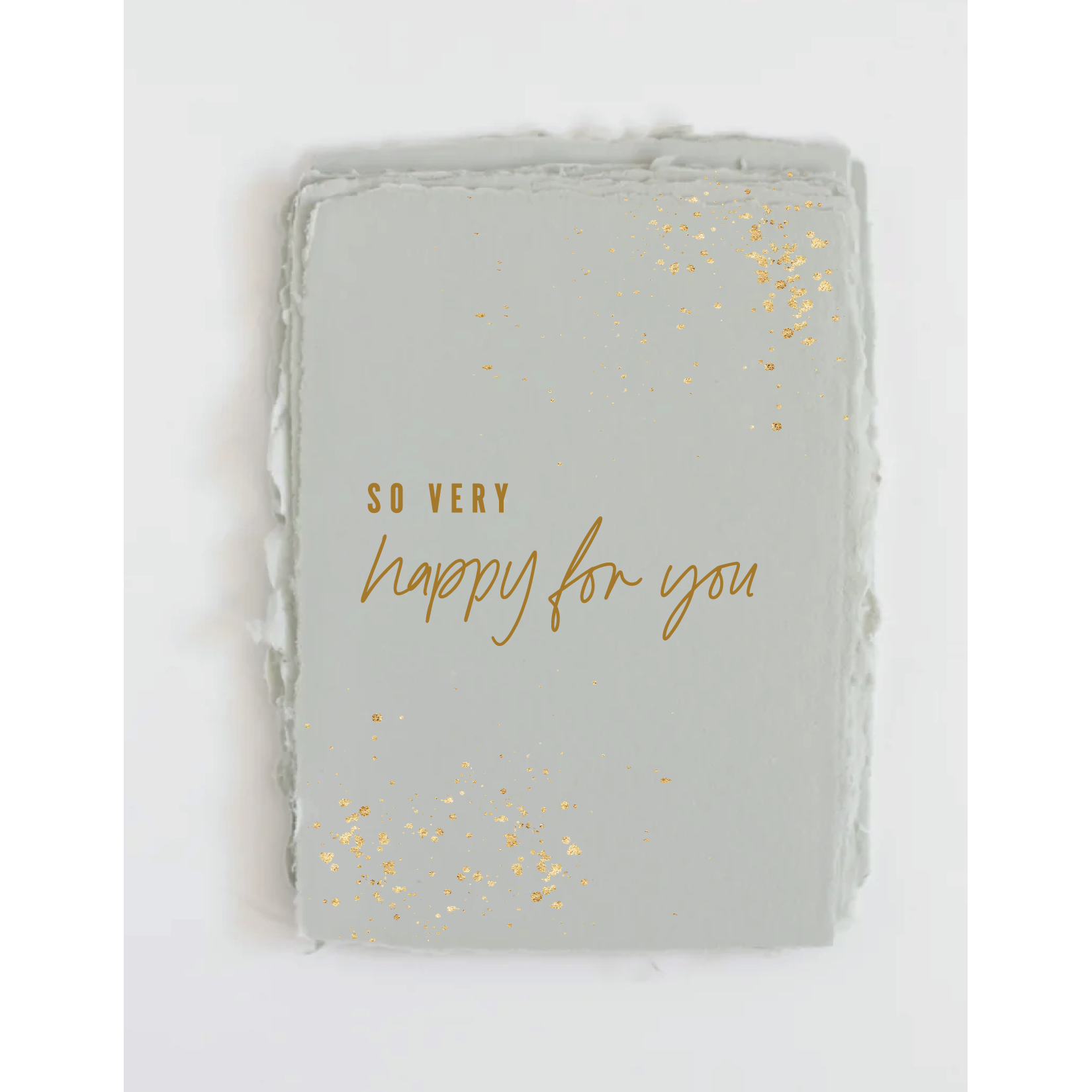 "So very happy for you" Foil Greeting Card
