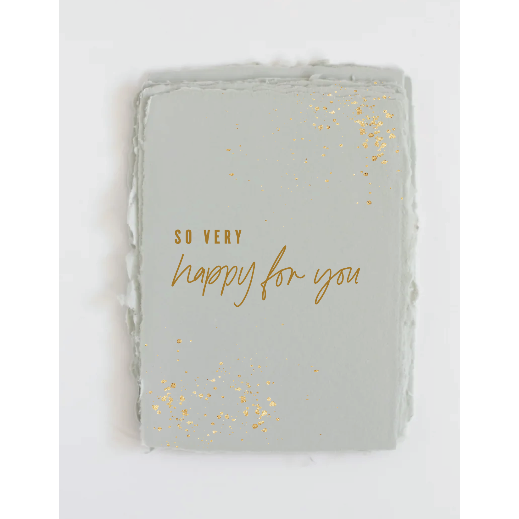 So very happy for you- Foil Greeting Card