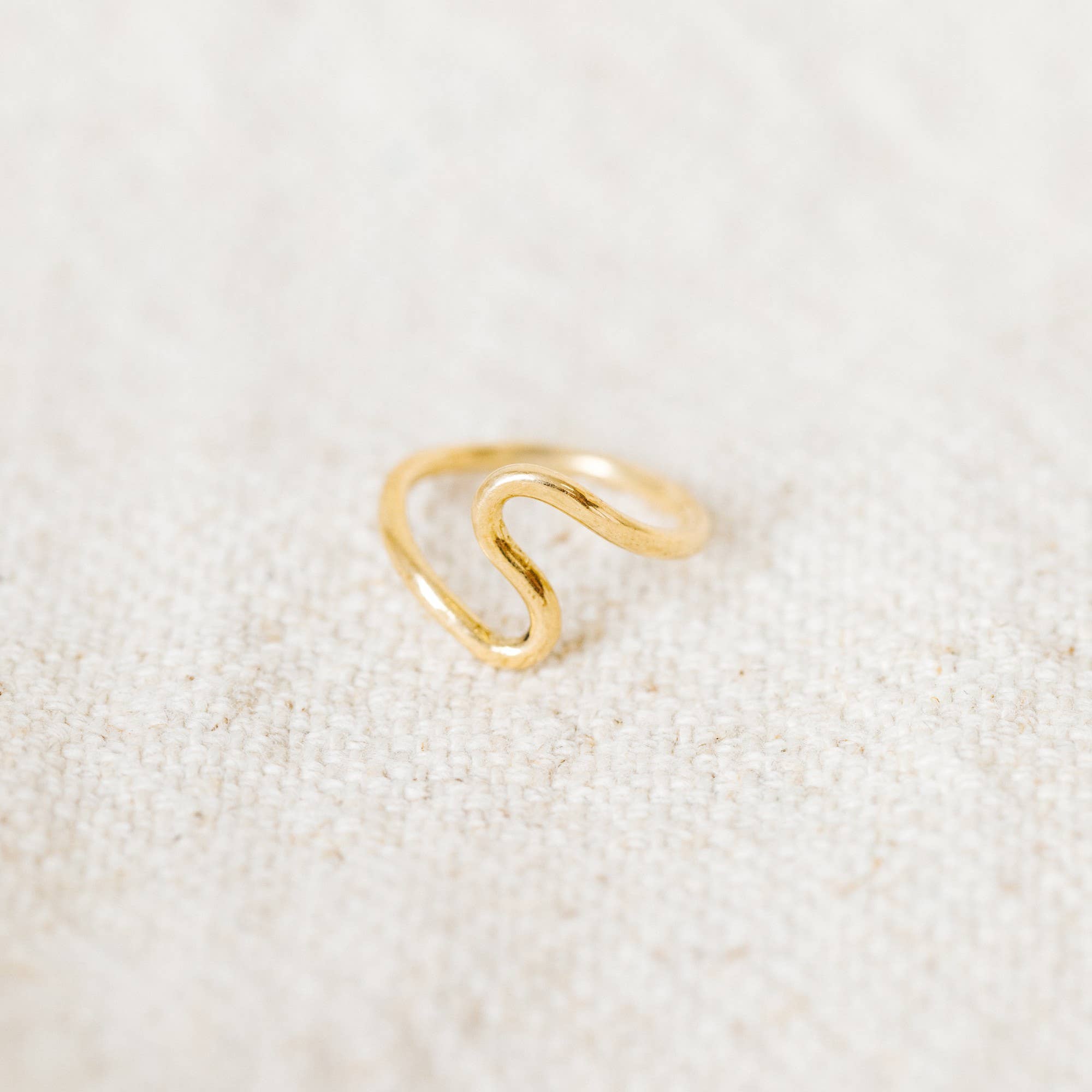 Squiggle Brass Ring- Assorted Sizes- Sold Individually