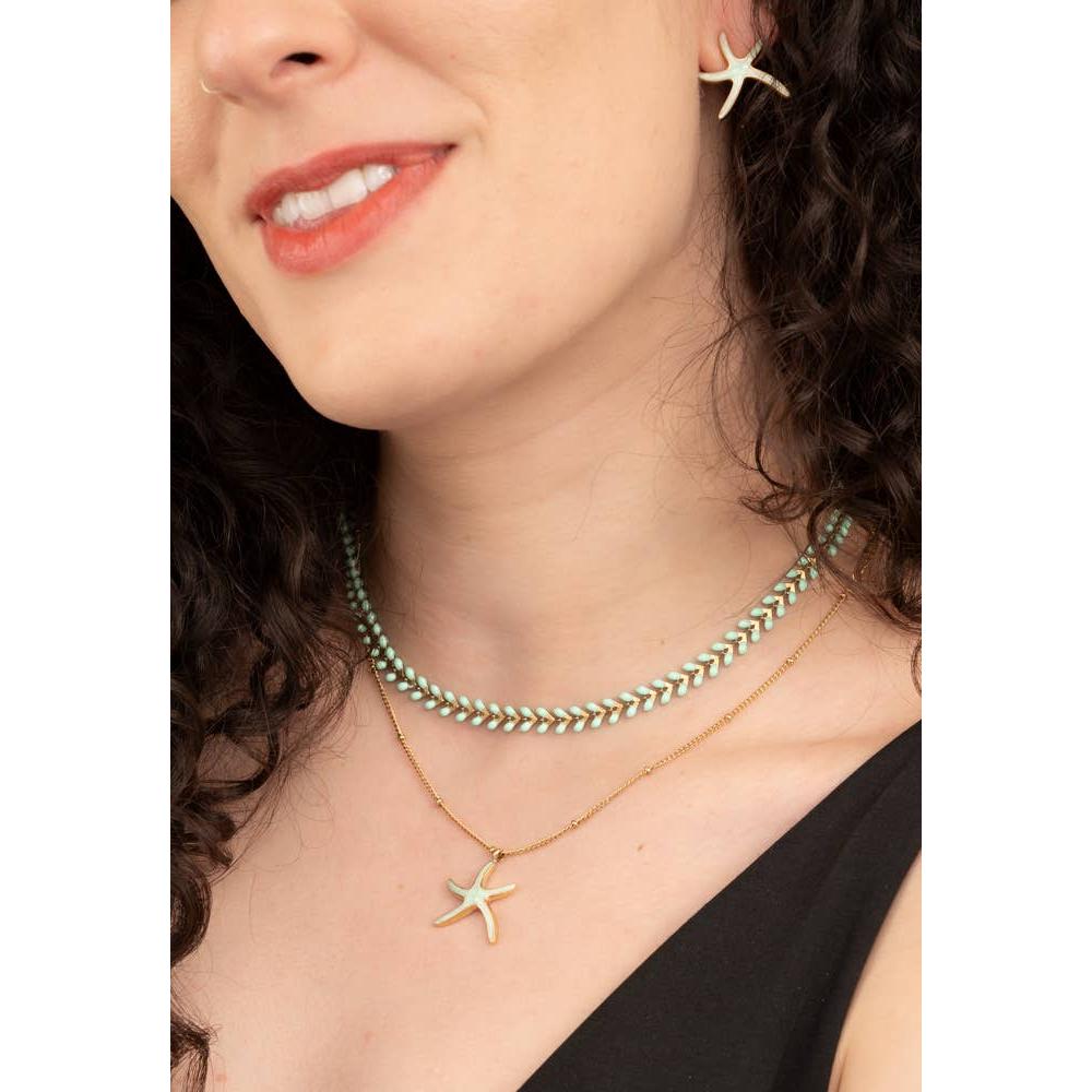 Starfish Hope Necklace in Gold