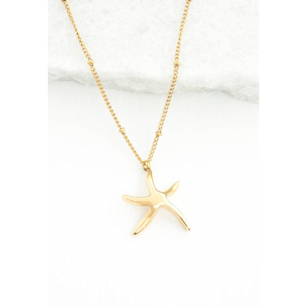 Starfish Hope Necklace in Gold