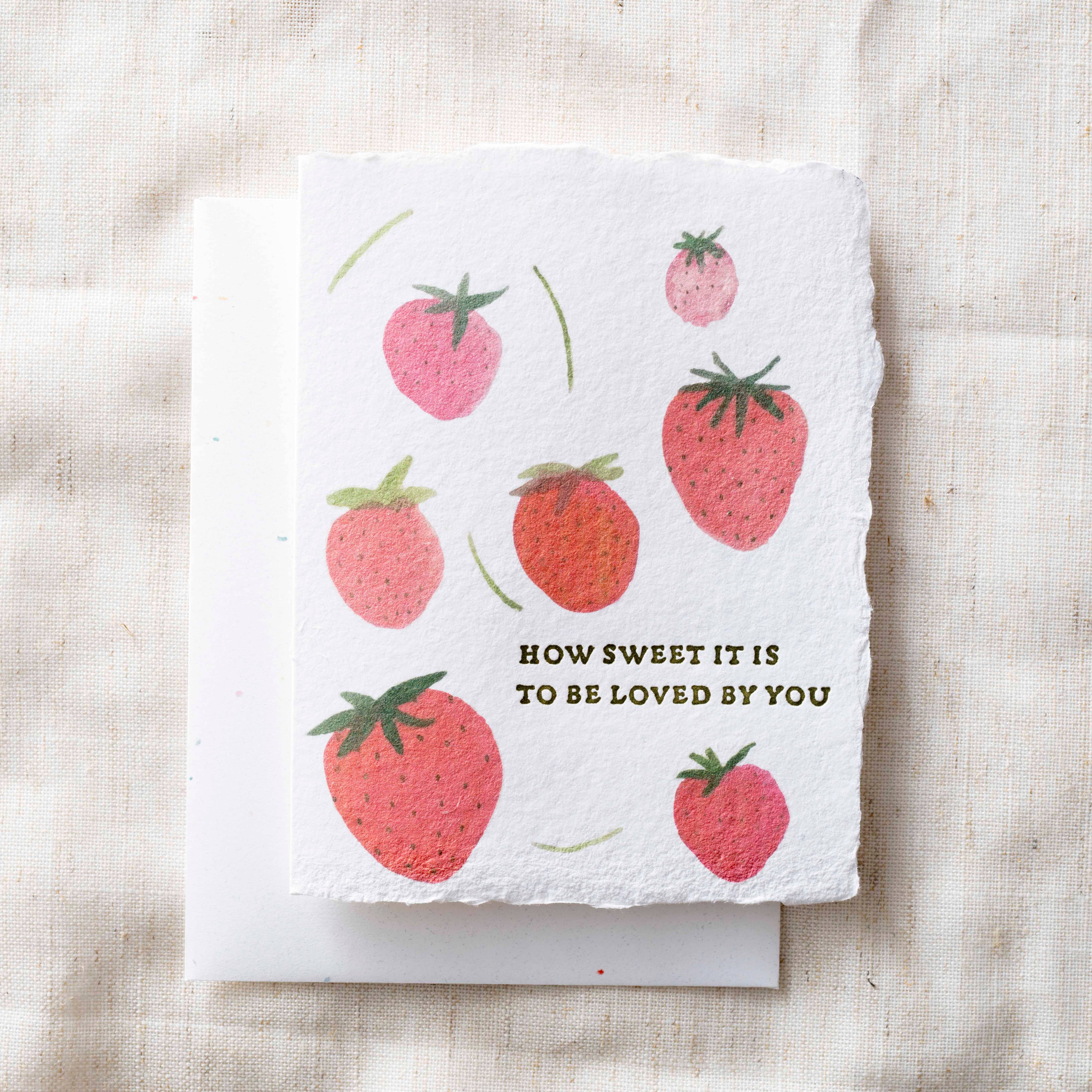 Strawberry Love- Greeting Card