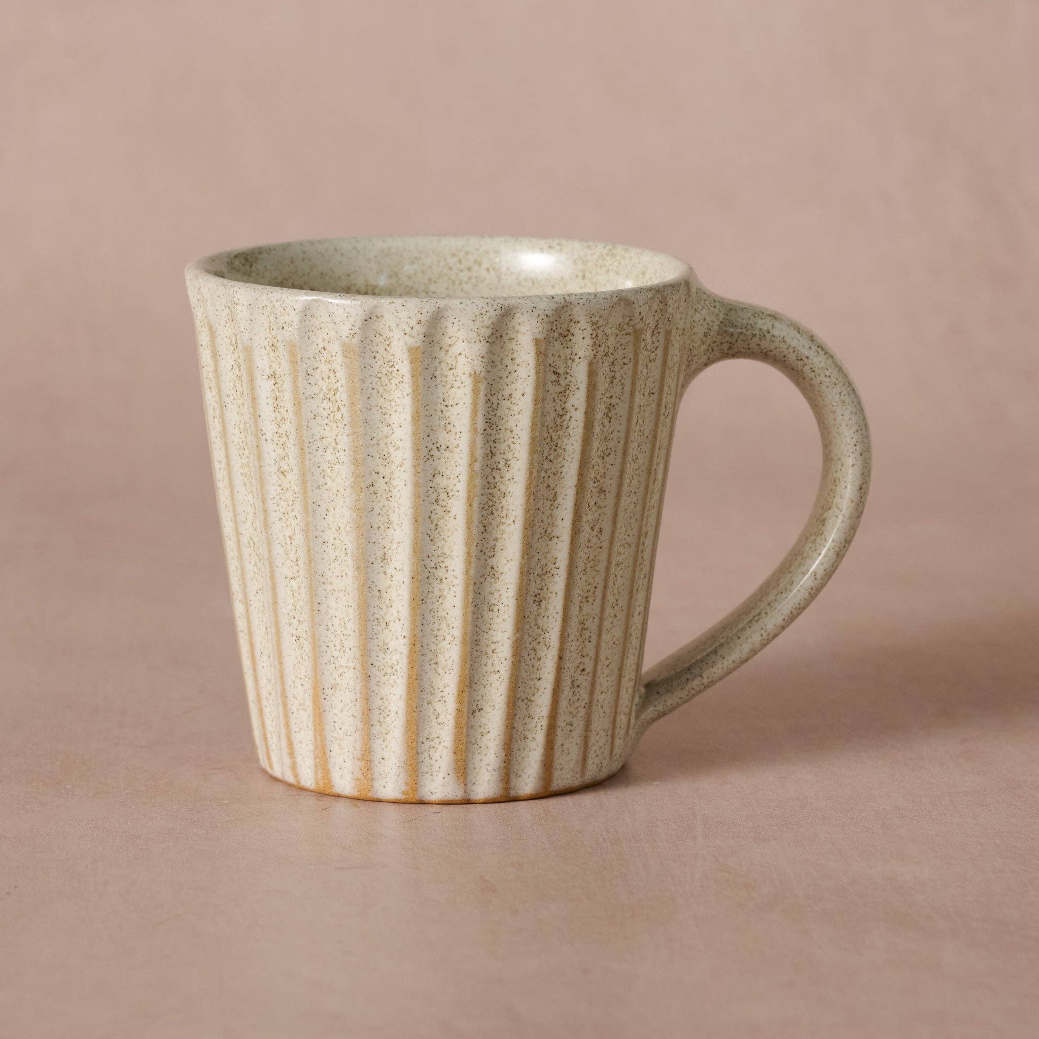 Sundara Fluted Ceramic Mug- Assorted Colors- Sold Individually