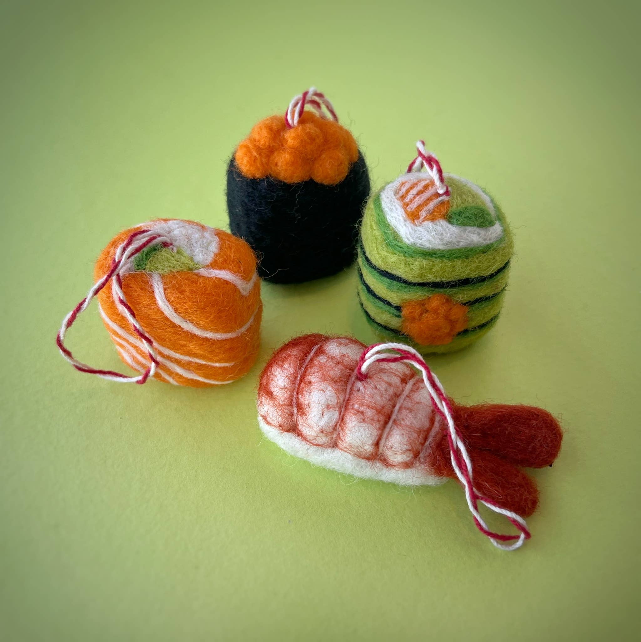 Sushi Felt Wool Ornament- Sold Individually