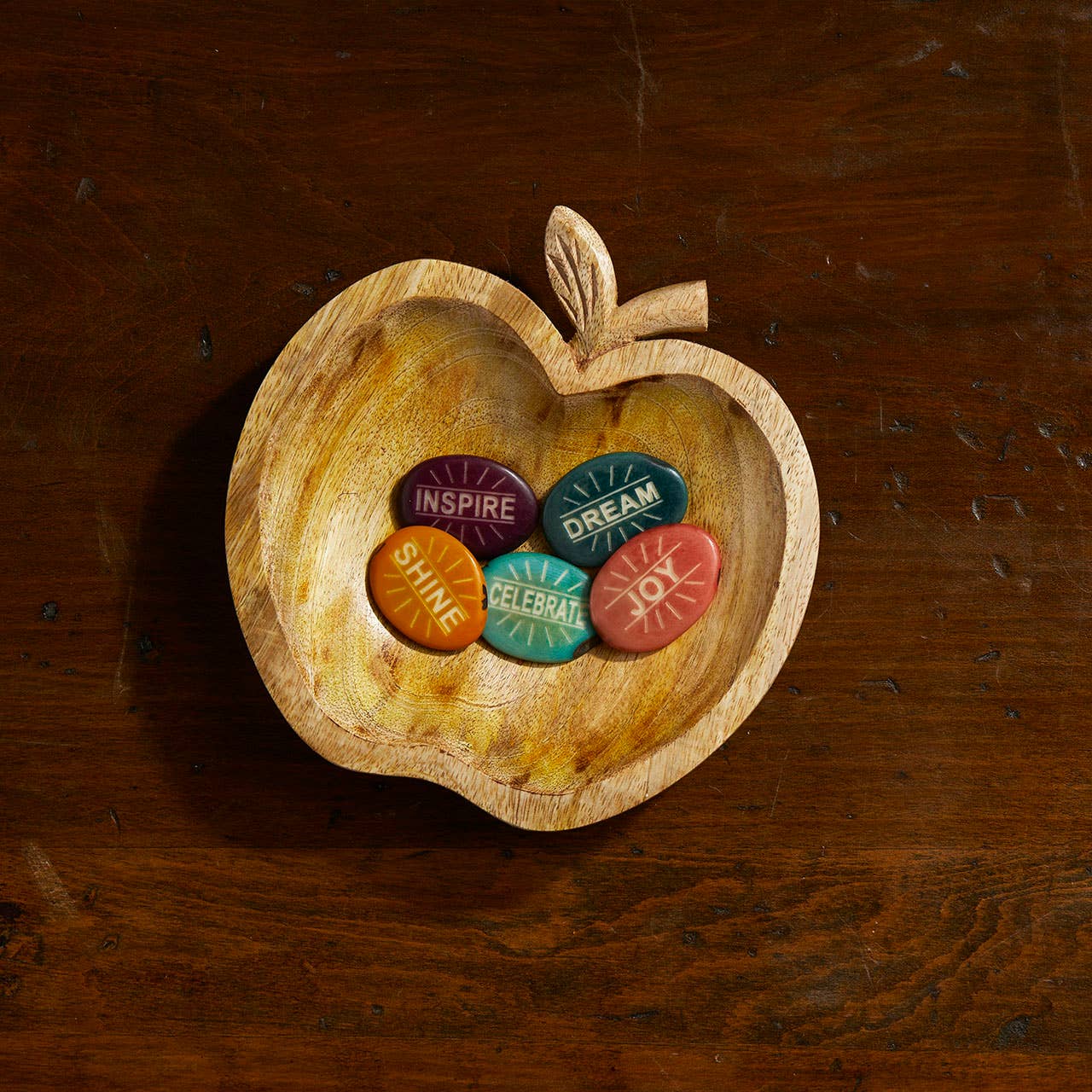 Tagua Inspiration Stone- Assorted Sayings- Sold Individually