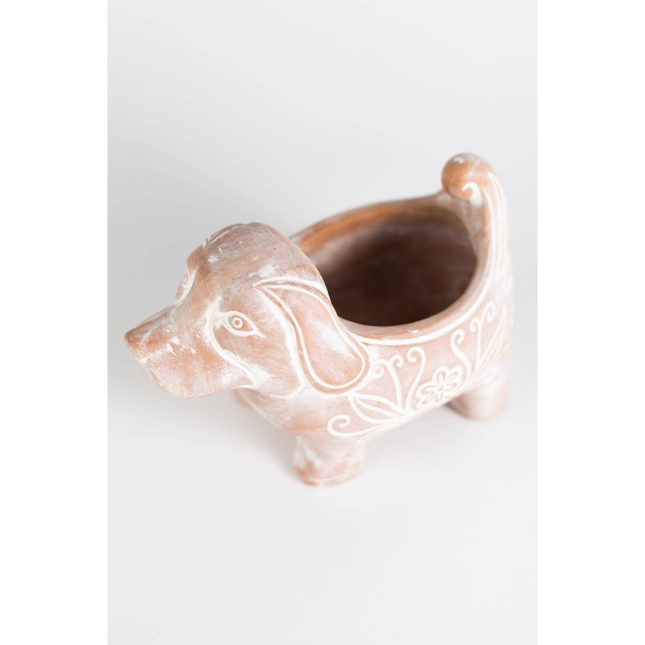 Terracotta Dog Planter (Local Pickup/Local Delivery Only)