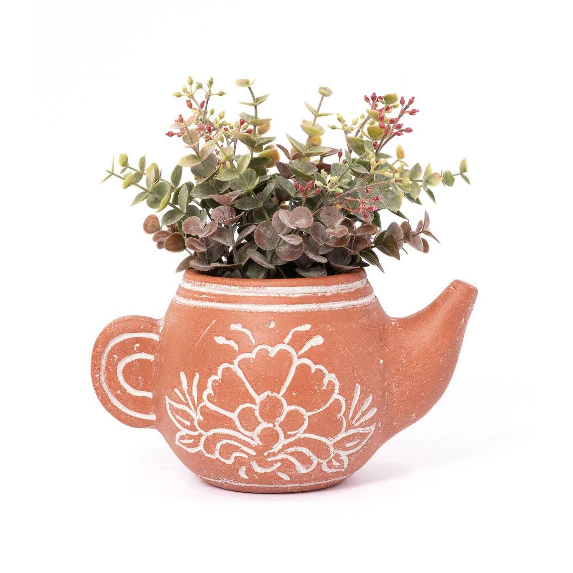Terracotta Teapot Planter (*Local Delivery/Local Pickup Only)