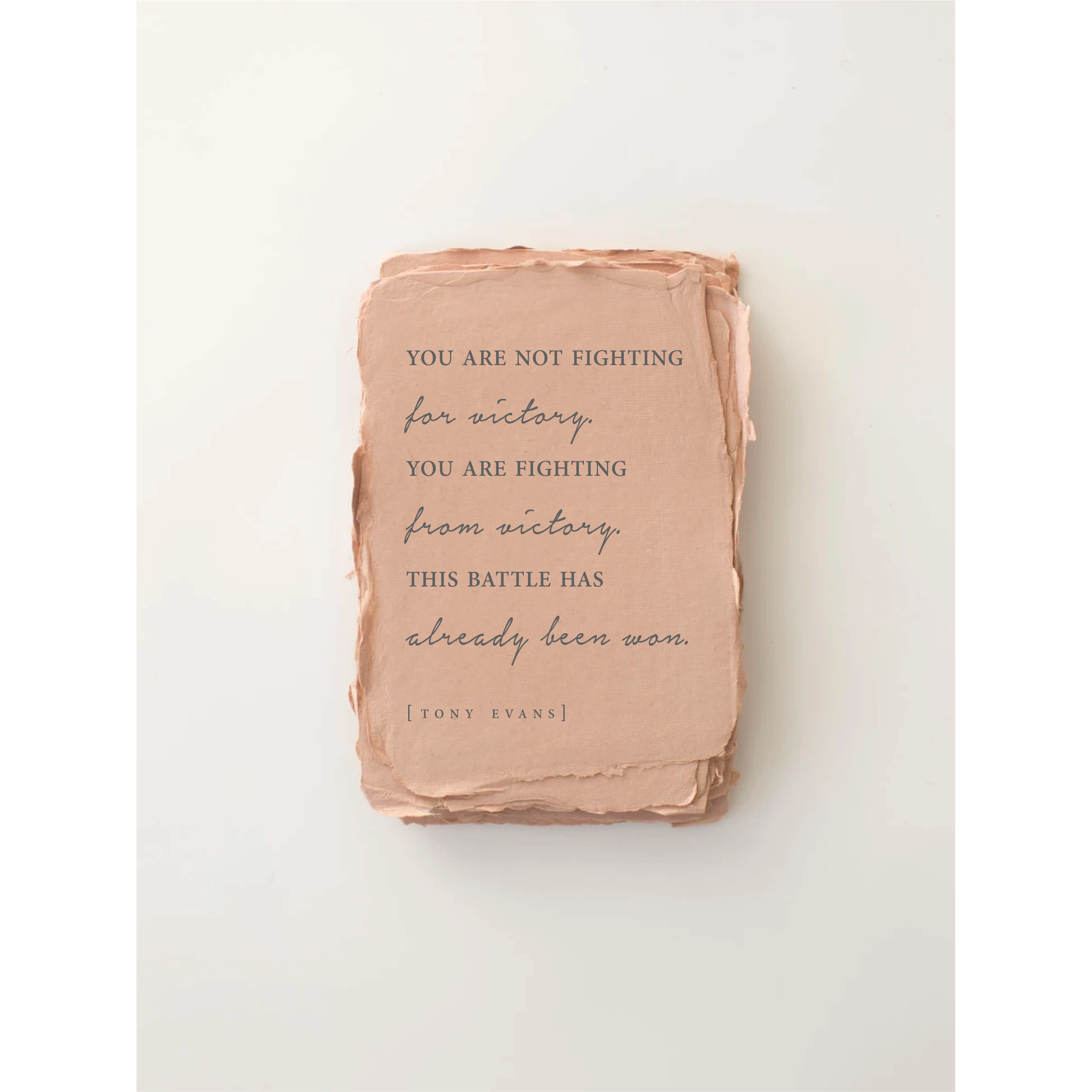 "The Battle Has Already Been Won" Encouragement Card