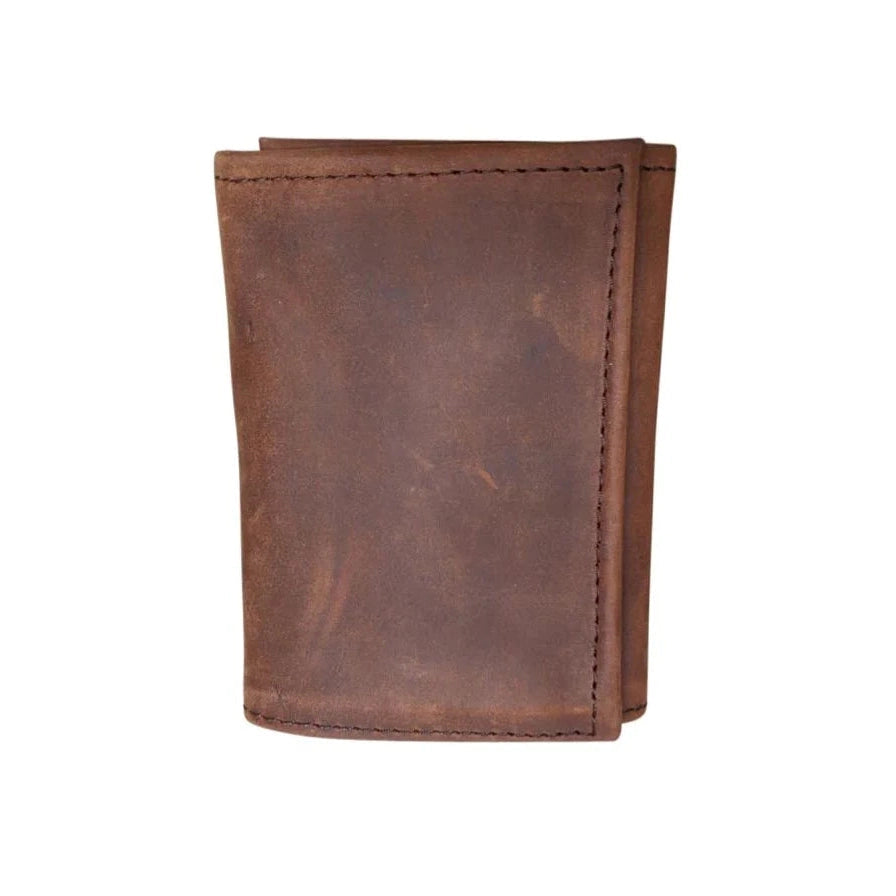 Tri-Fold Leather Wallet- Assorted Colors