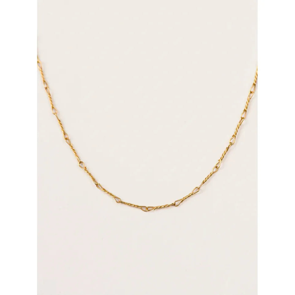 Twist Chain Necklace- Vermeil