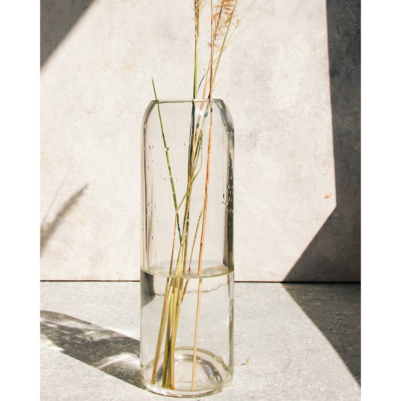 Vase Plain Eco - Upcycled Hand-Crafted: Clear