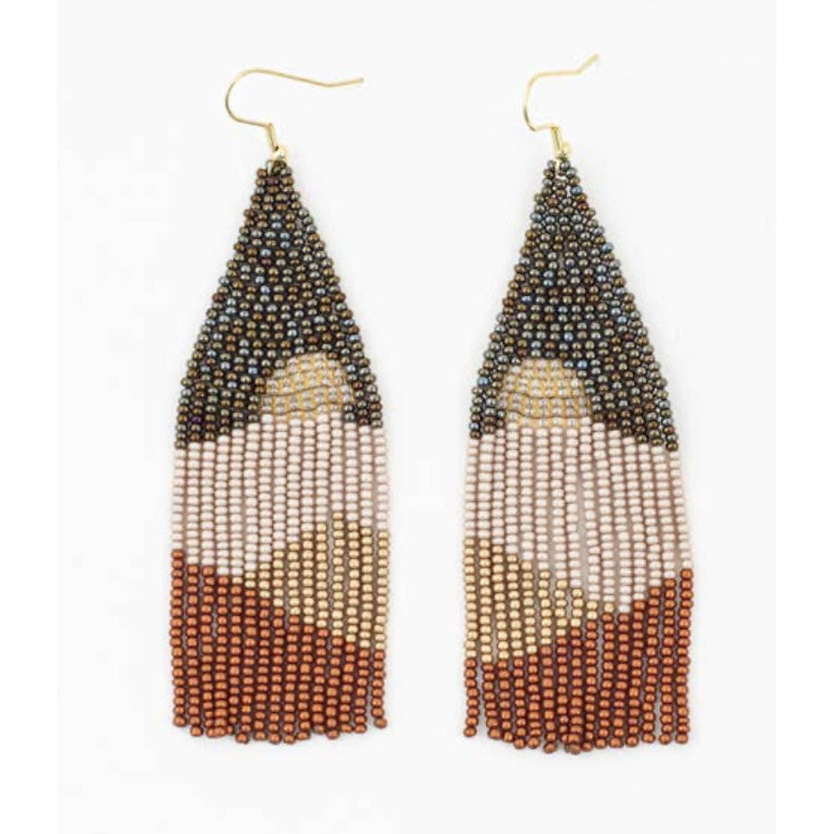 Vista Beaded Fringe Earring- Assorted Colors