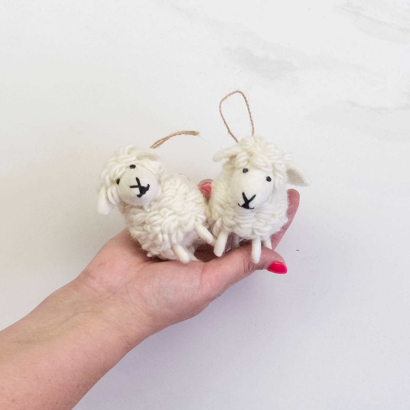 White Sheep Ornament #2- Sold Individually