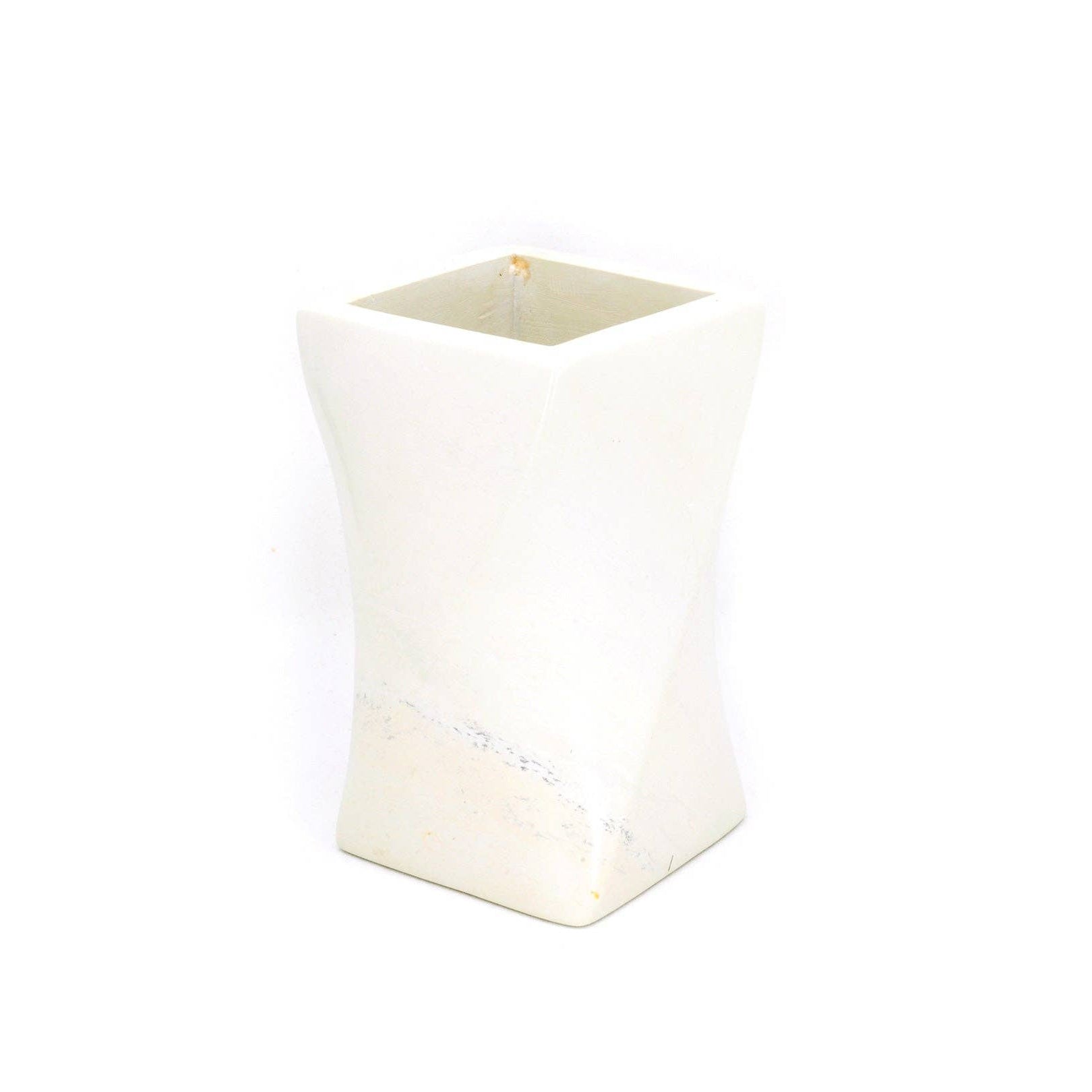 Whorled Natural Soapstone Storage Cup