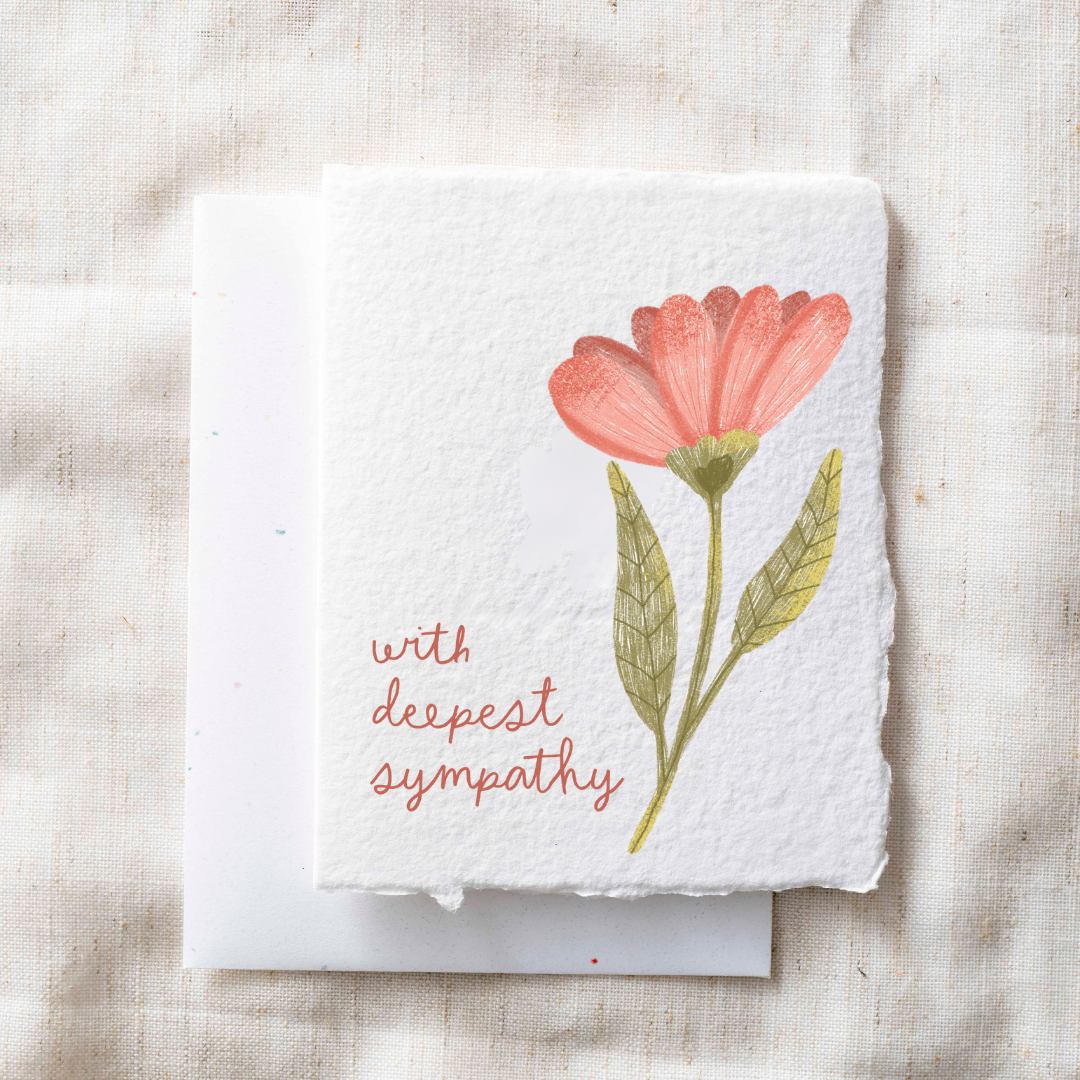 With Deepest Sympathy- Greeting Card