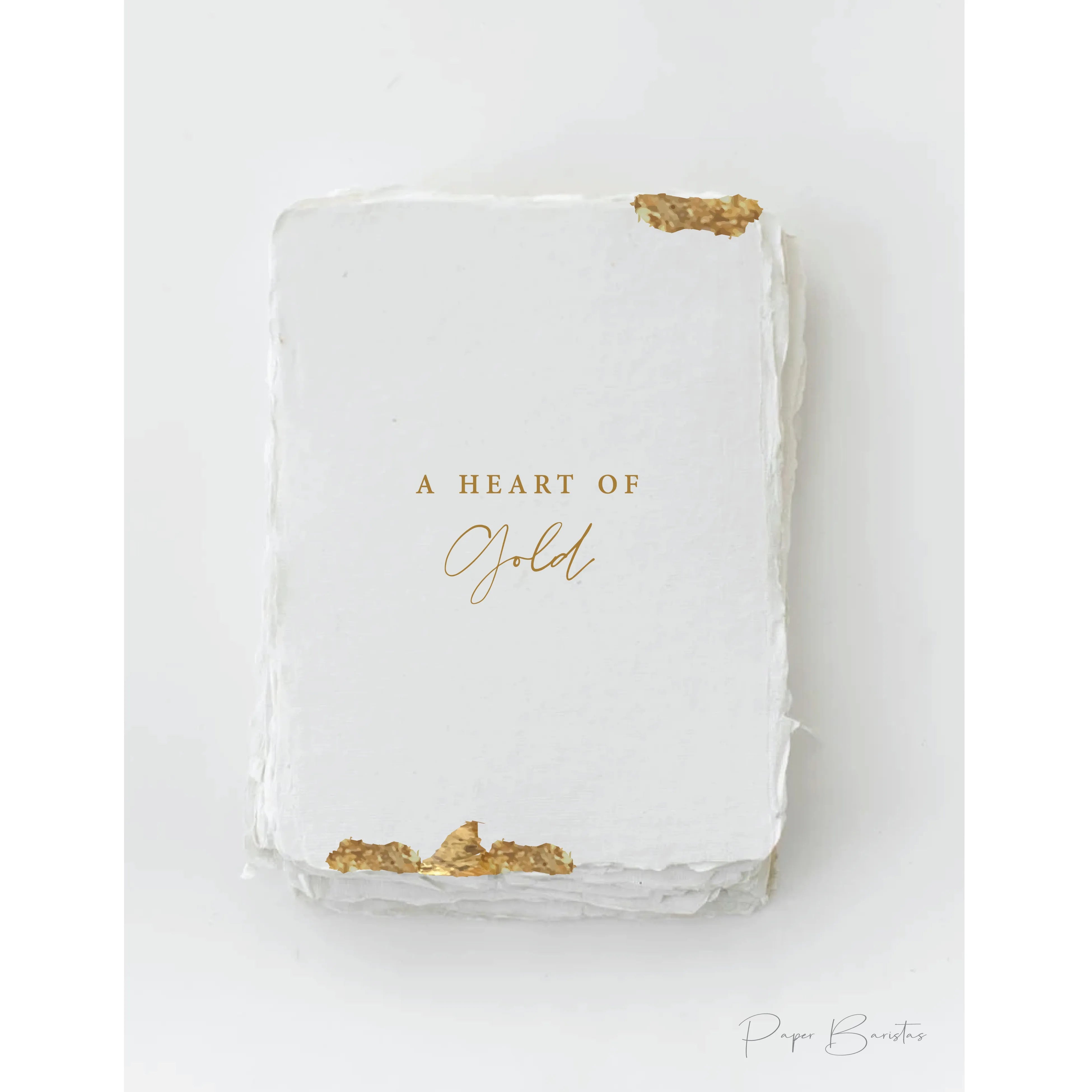 A Heart of Gold- Foil Greeting Card