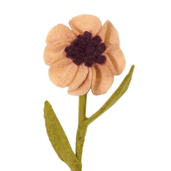 Felt Anemone Flower- Assorted Colors- Sold Individually
