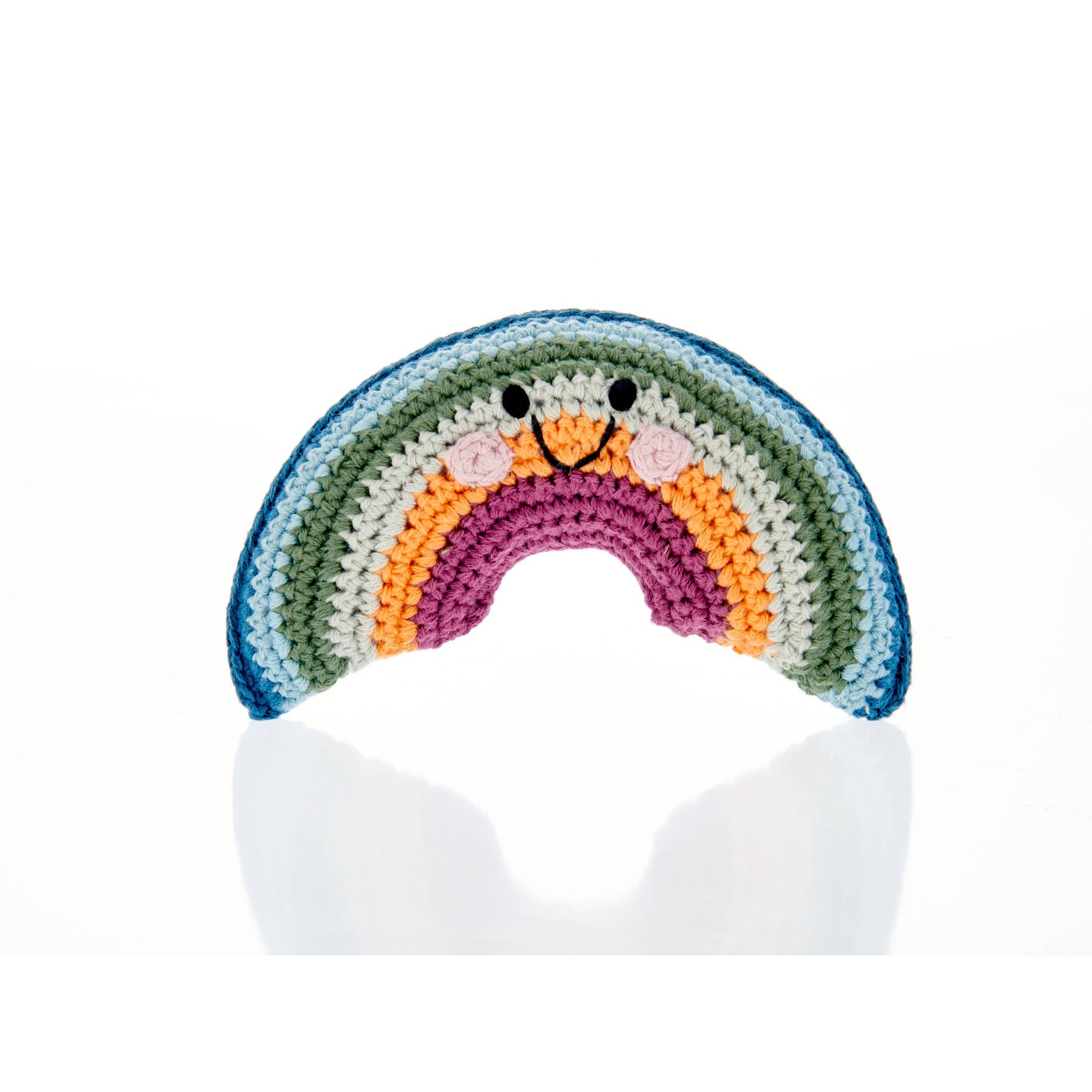 Friendly Rainbow Rattle- Modern