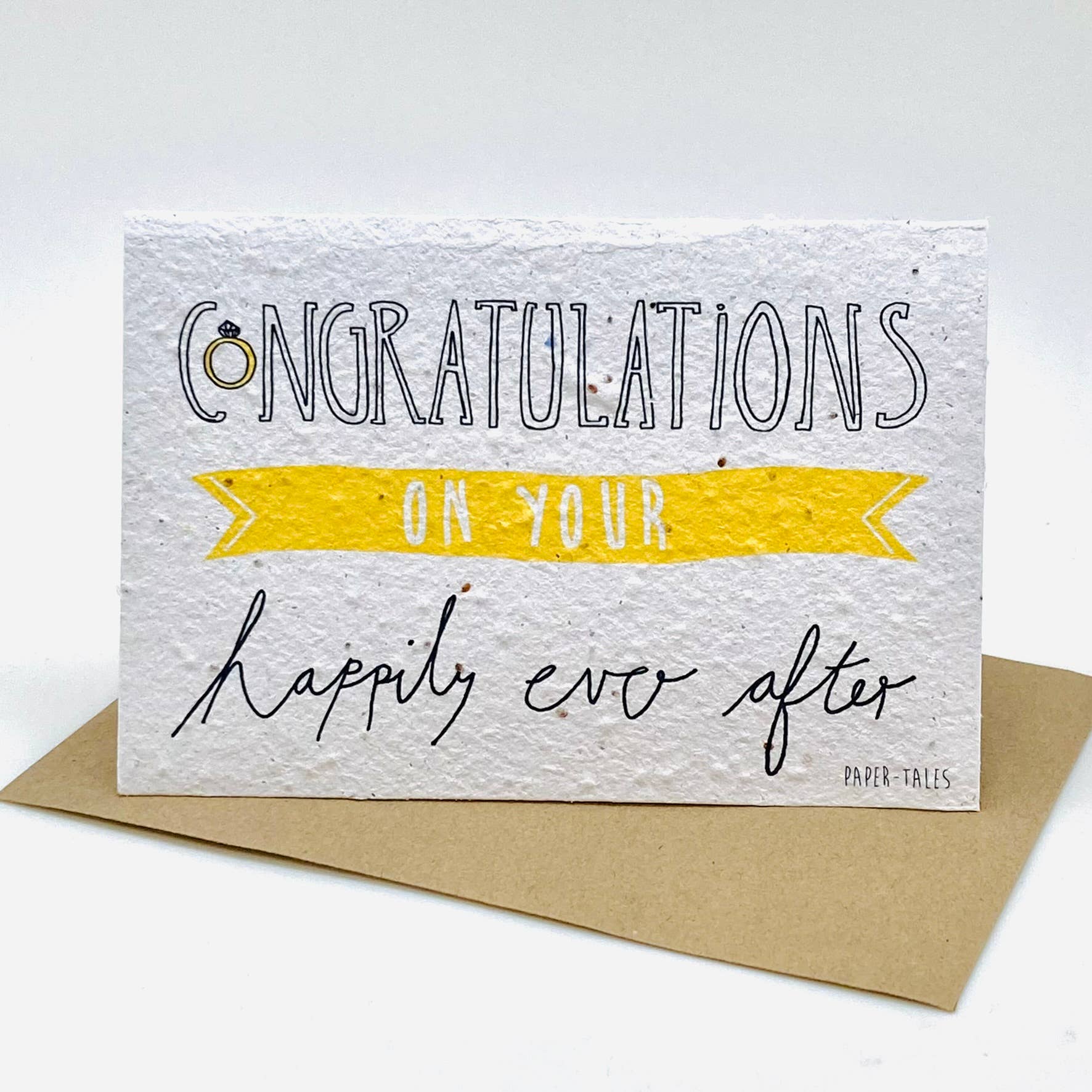 Growing Paper Card- Happily Ever After