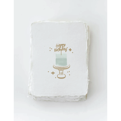 "Happy Birthday" Cake Topper- Greeting Card