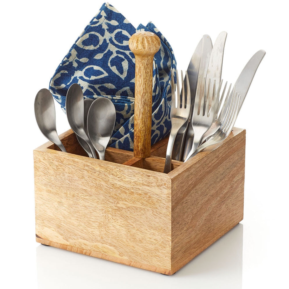 Mango Wood Tabletop Caddy (*Local Pickup / Local Delivery Only )