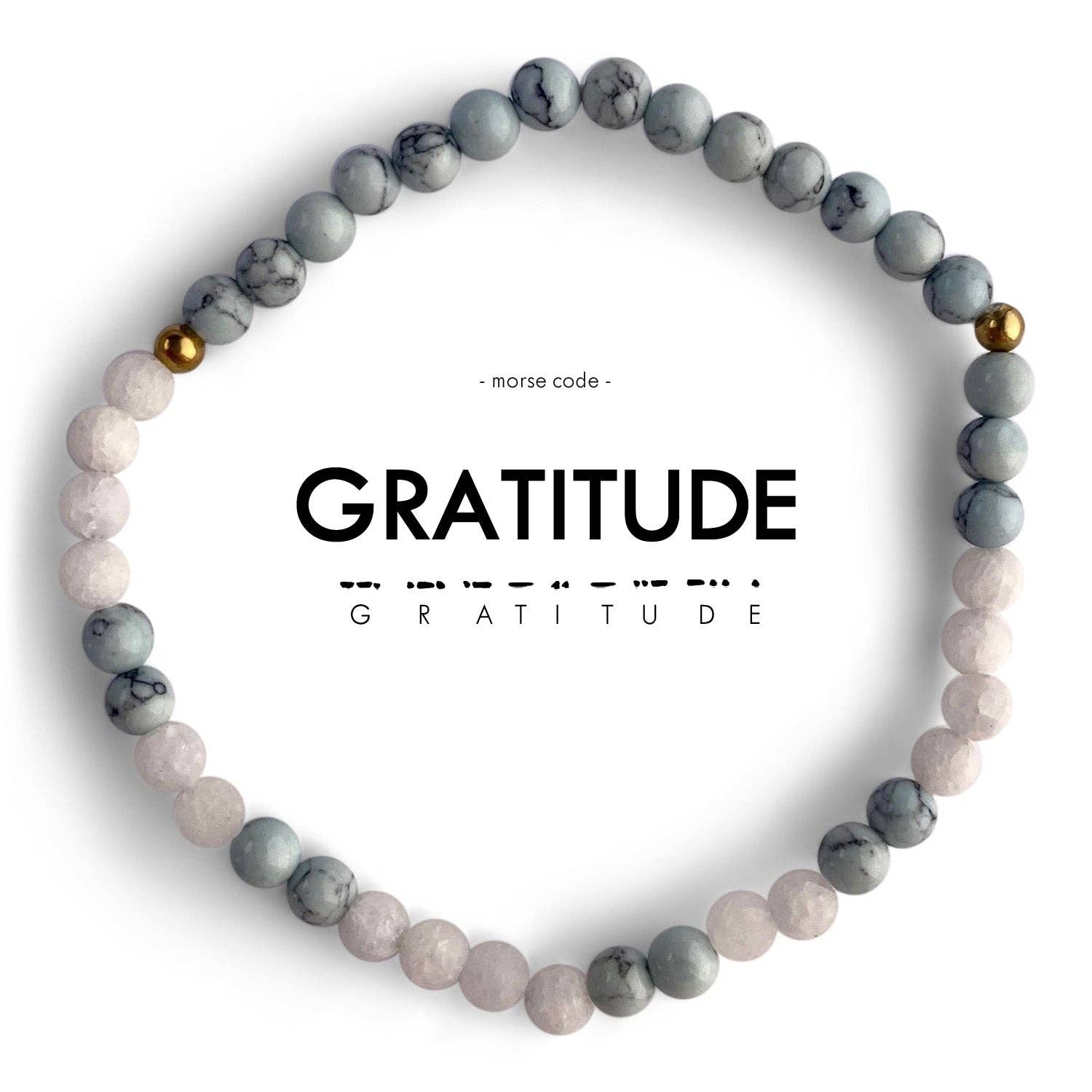 Morse Code Bracelet | Gratitude- Assorted Colors