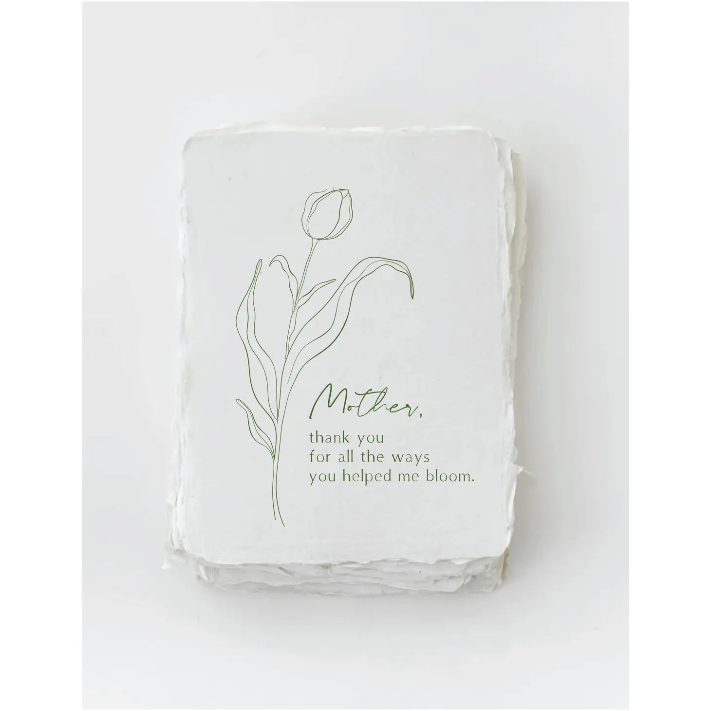 "Mother, you helped me bloom" Greeting Card