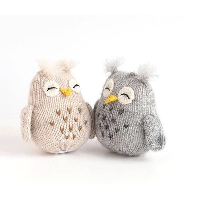 Owl with Tufts Ornament- Sold Individually