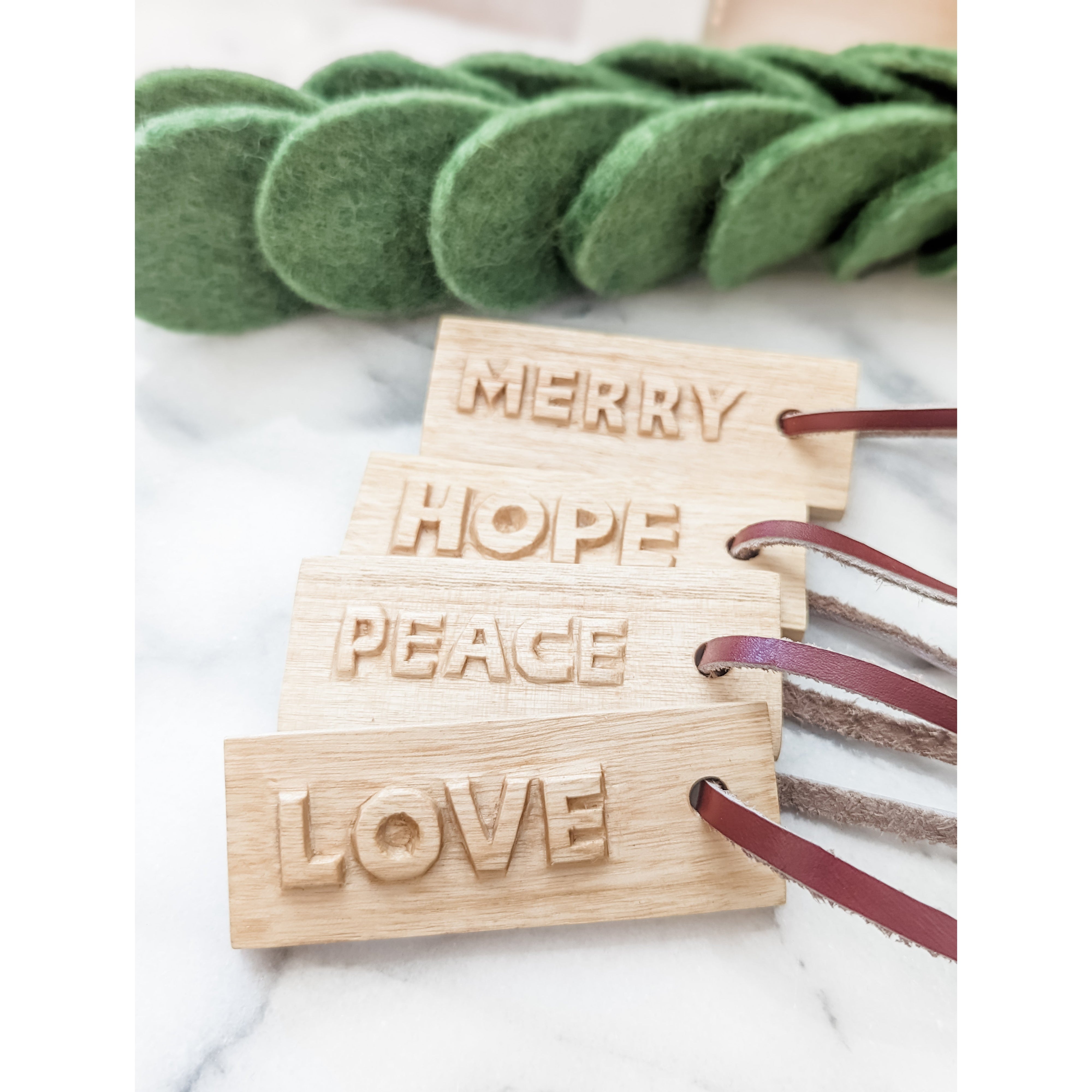 Wooden Word Tags - Assorted