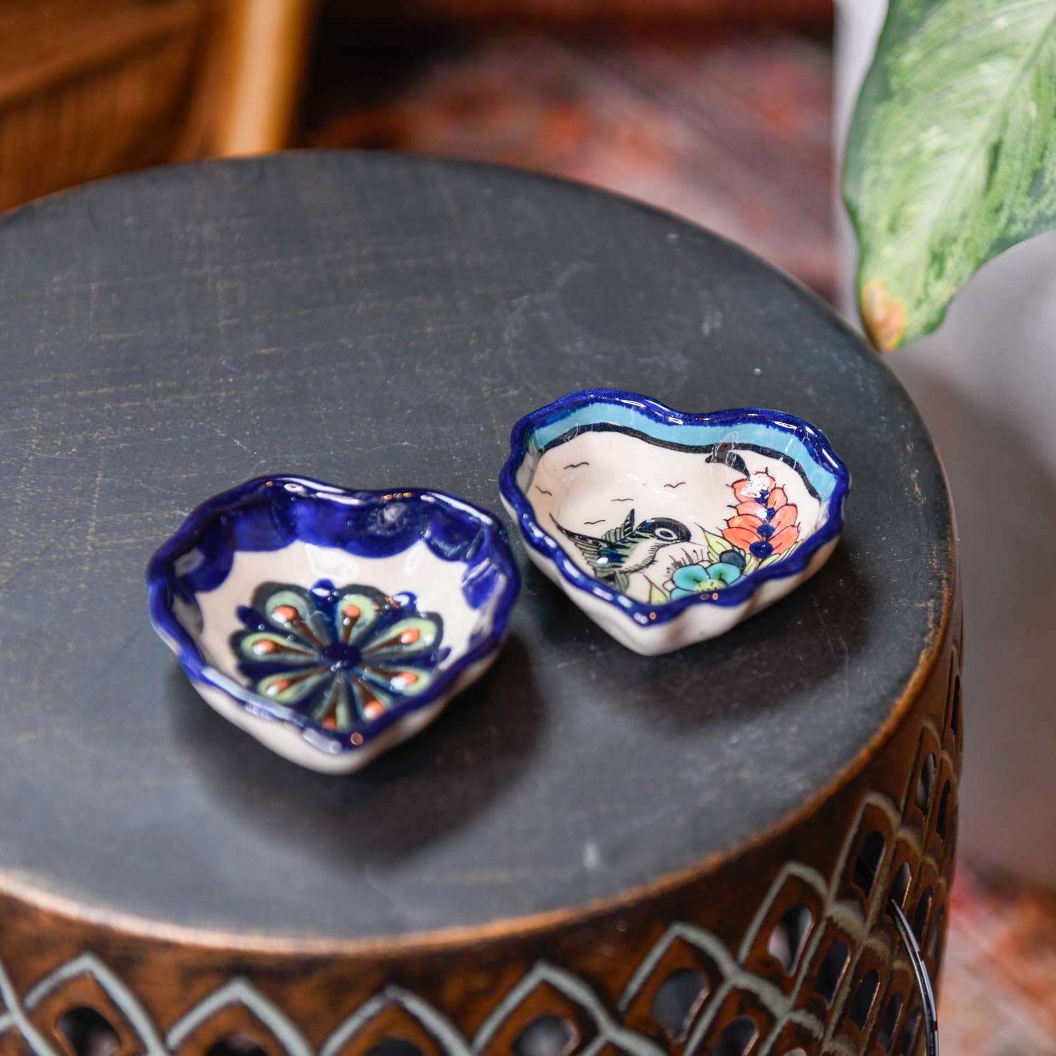 Wild Bird Heart Trinket Dish- Assorted Colors and Designs