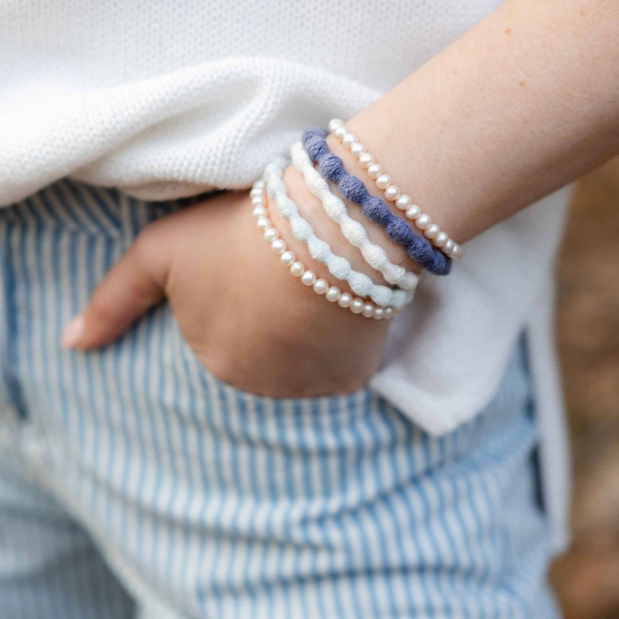 Pearl Hair Ties- Set of 3
