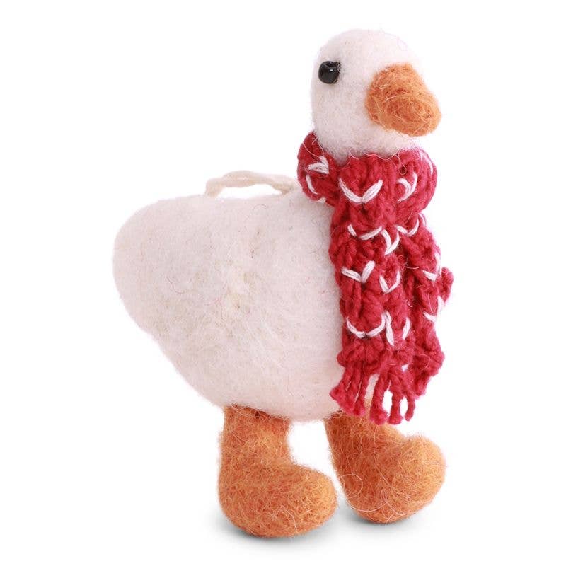 Goose w/Scarf Ornament