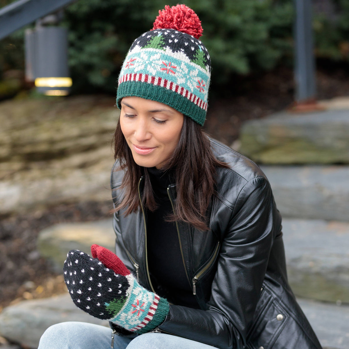 Noel Knit Wool Hat- Assorted Colors