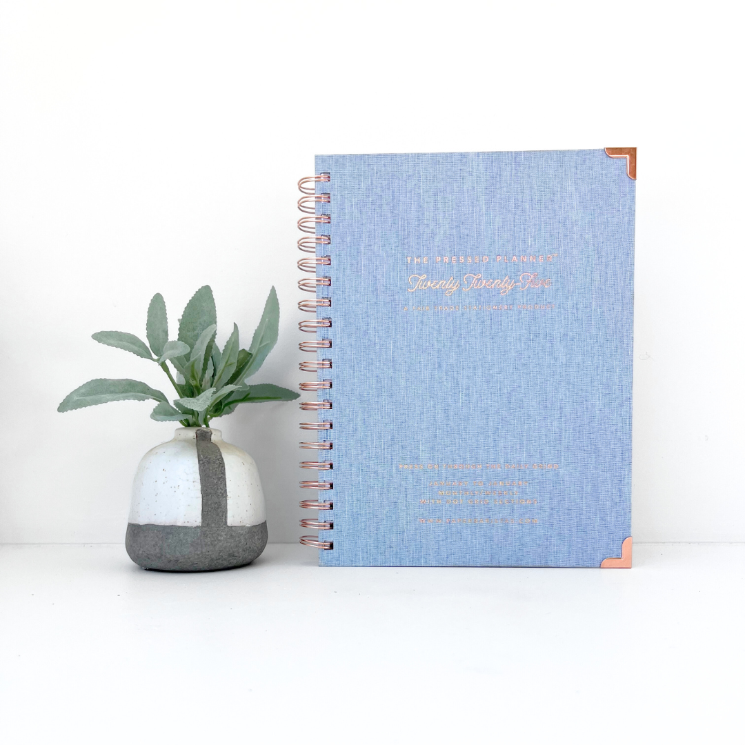 2025 Planner | Blue Monthly Weekly Eco Fair Trade Planner