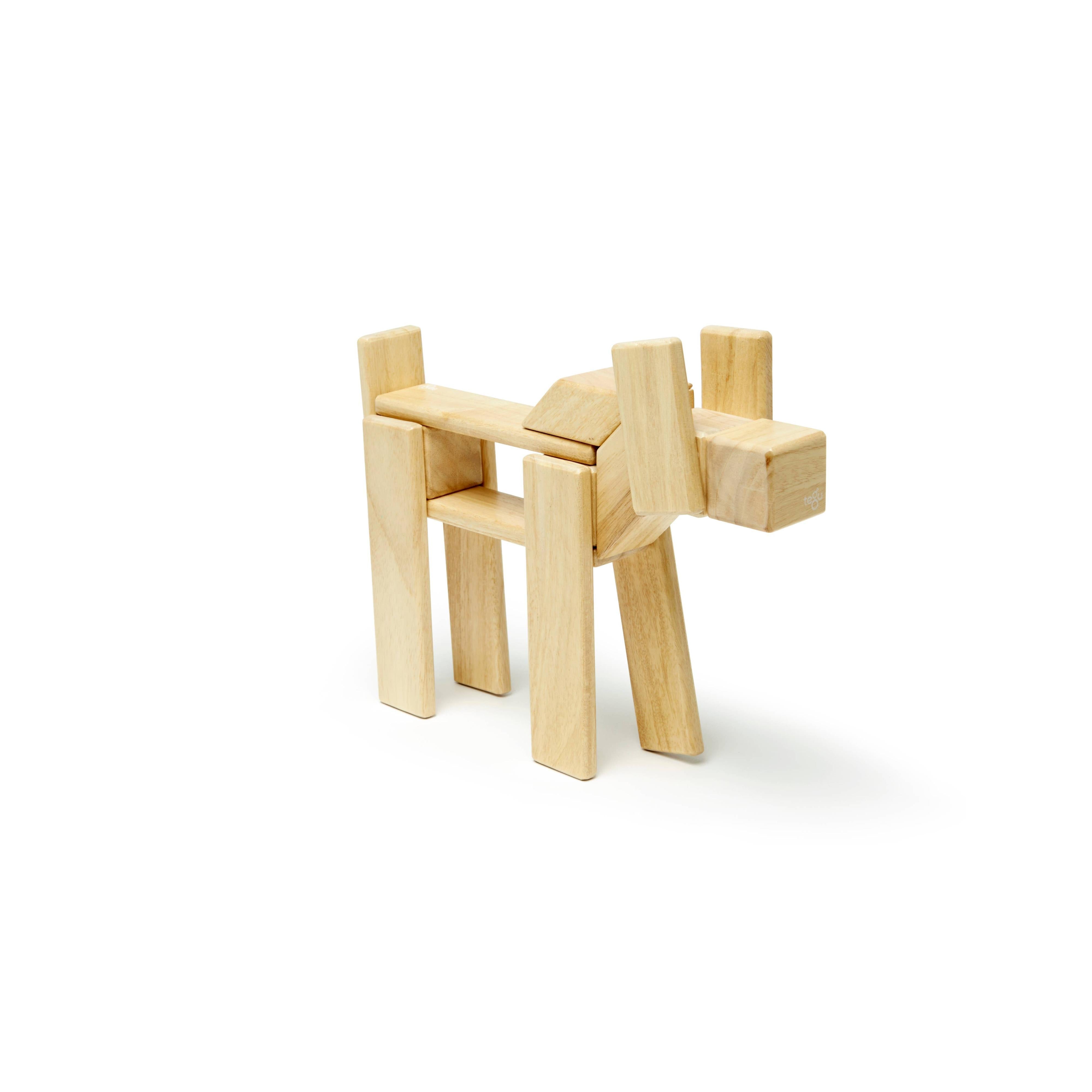 24 Piece Magnetic Wooden Block Set- Sunset