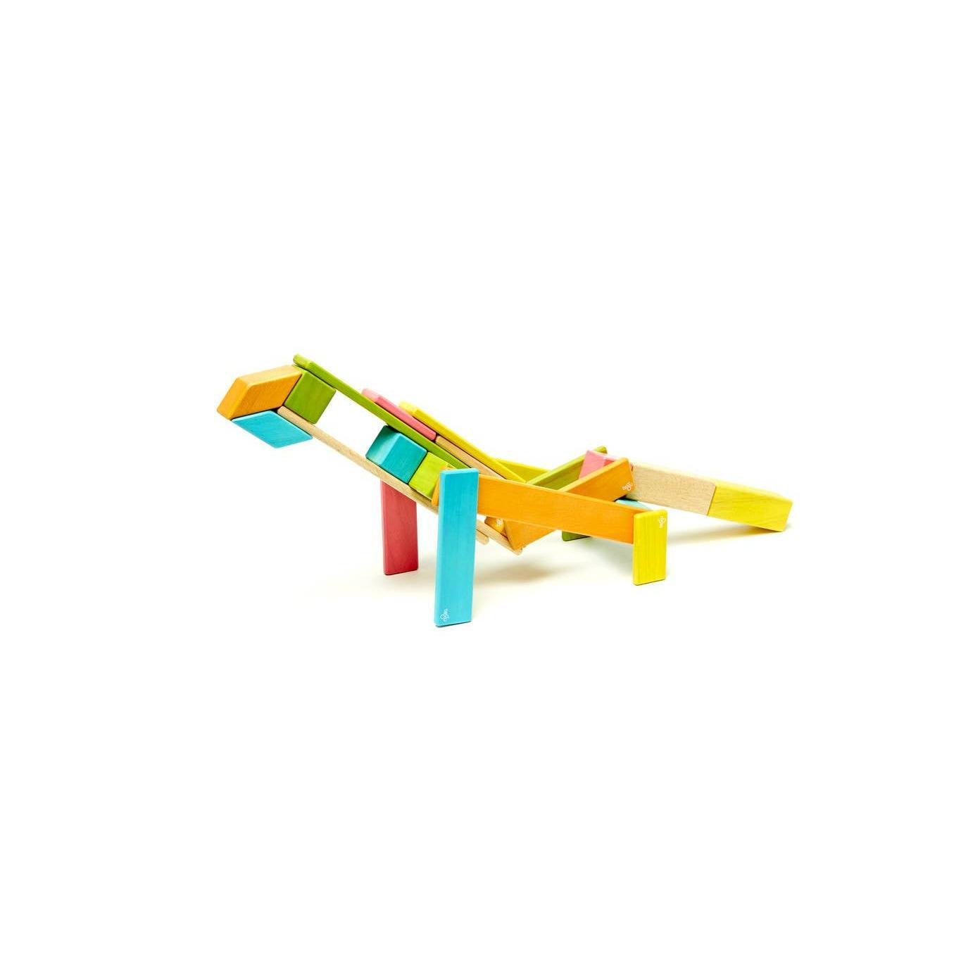24 Piece Magnetic Wooden Block Set- Sunset