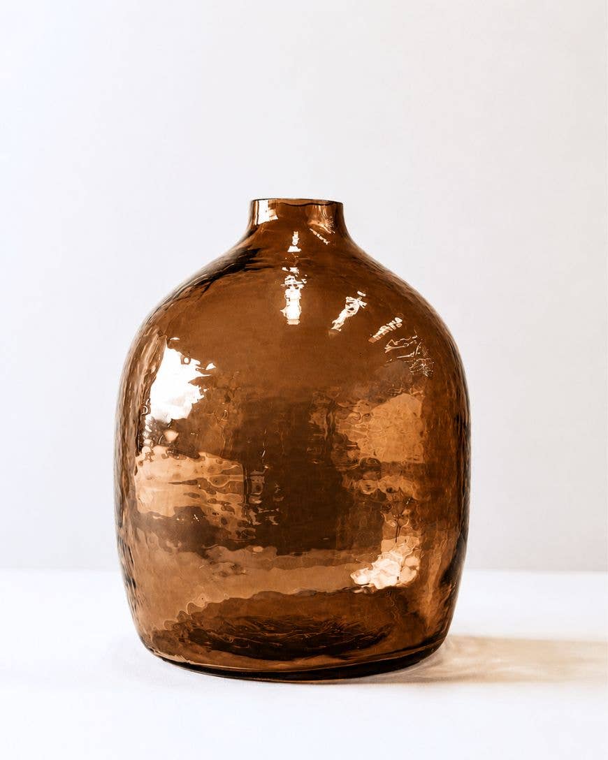 Hebron Handblown Hammered Glass Vase (*Local Pickup/Local Delivery Only)