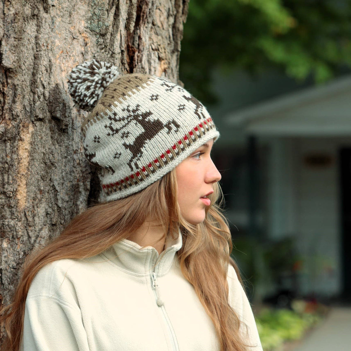 Yuletide Knit Wool Hat- Assorted Colors