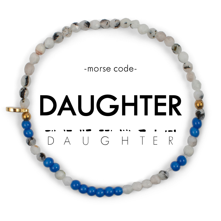 3mm Morse Code Bracelet | DAUGHTER