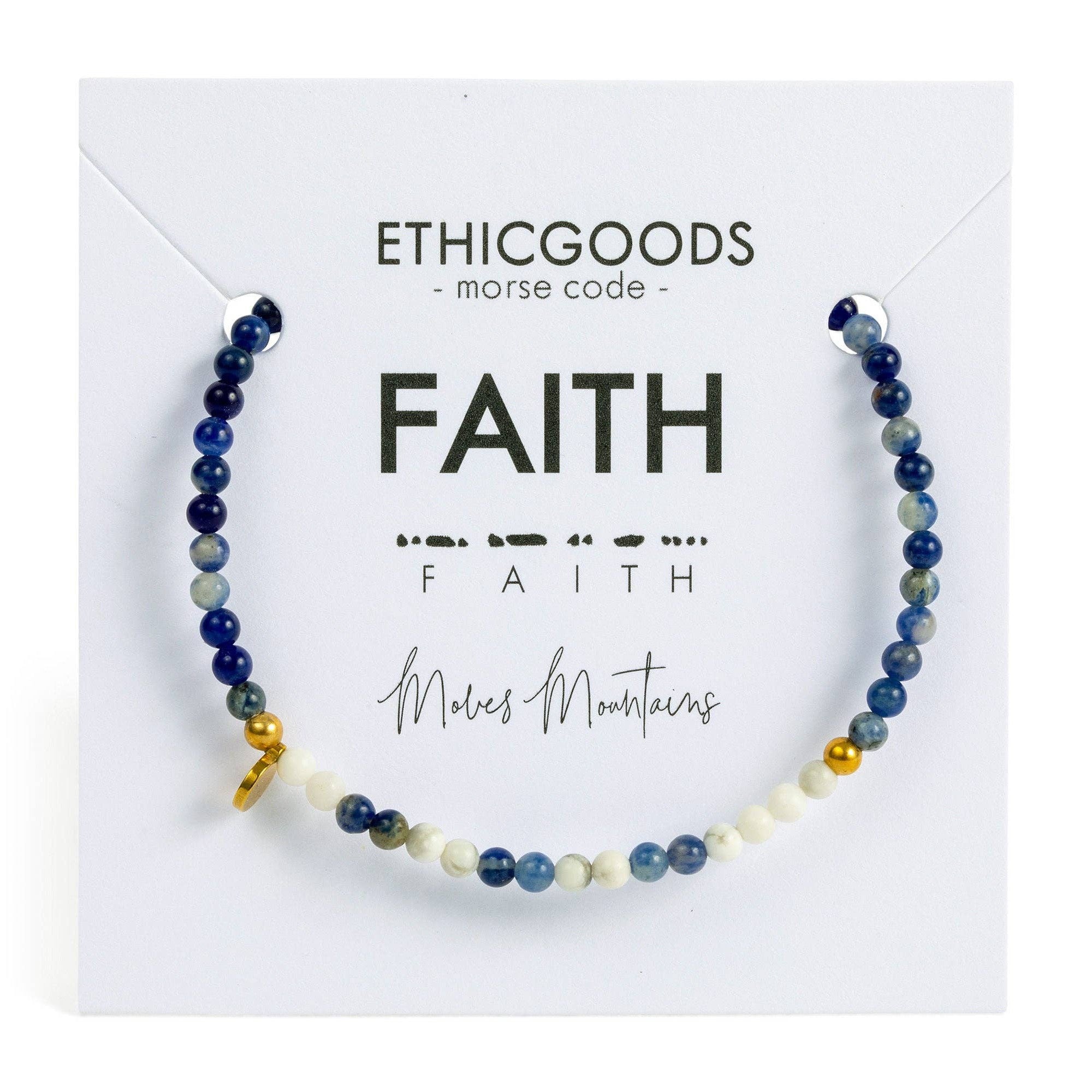 3mm Morse Code Bracelet | FAITH