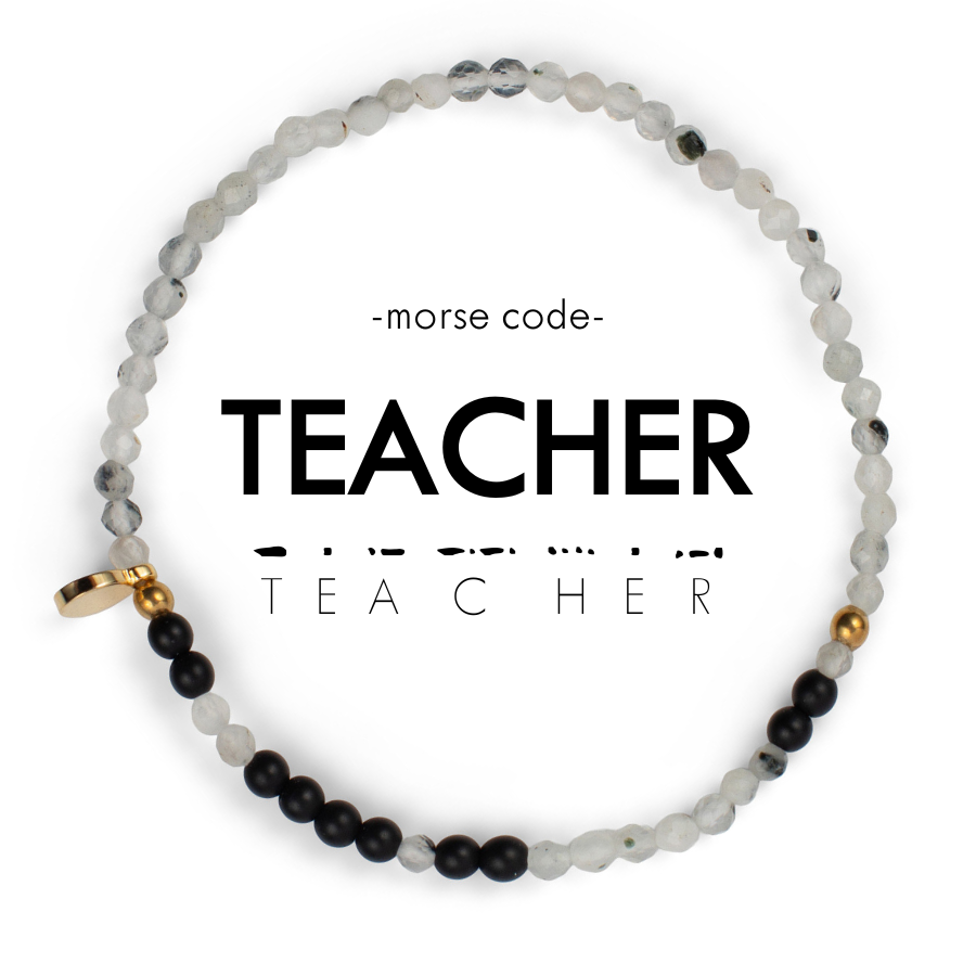 3mm Morse Code Bracelet | TEACHER