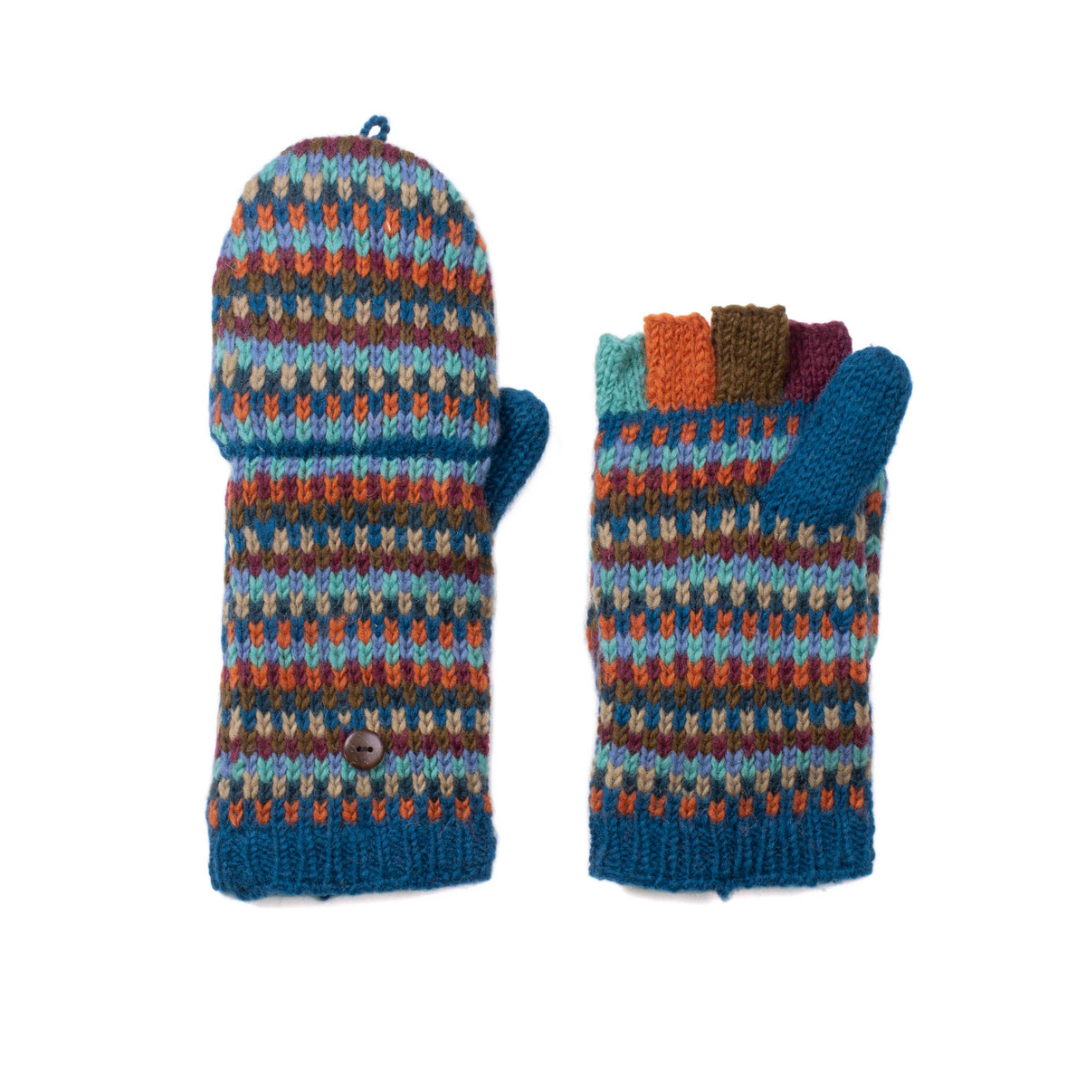Confetti Knit Wool Convertible Mittens- Assorted Colors