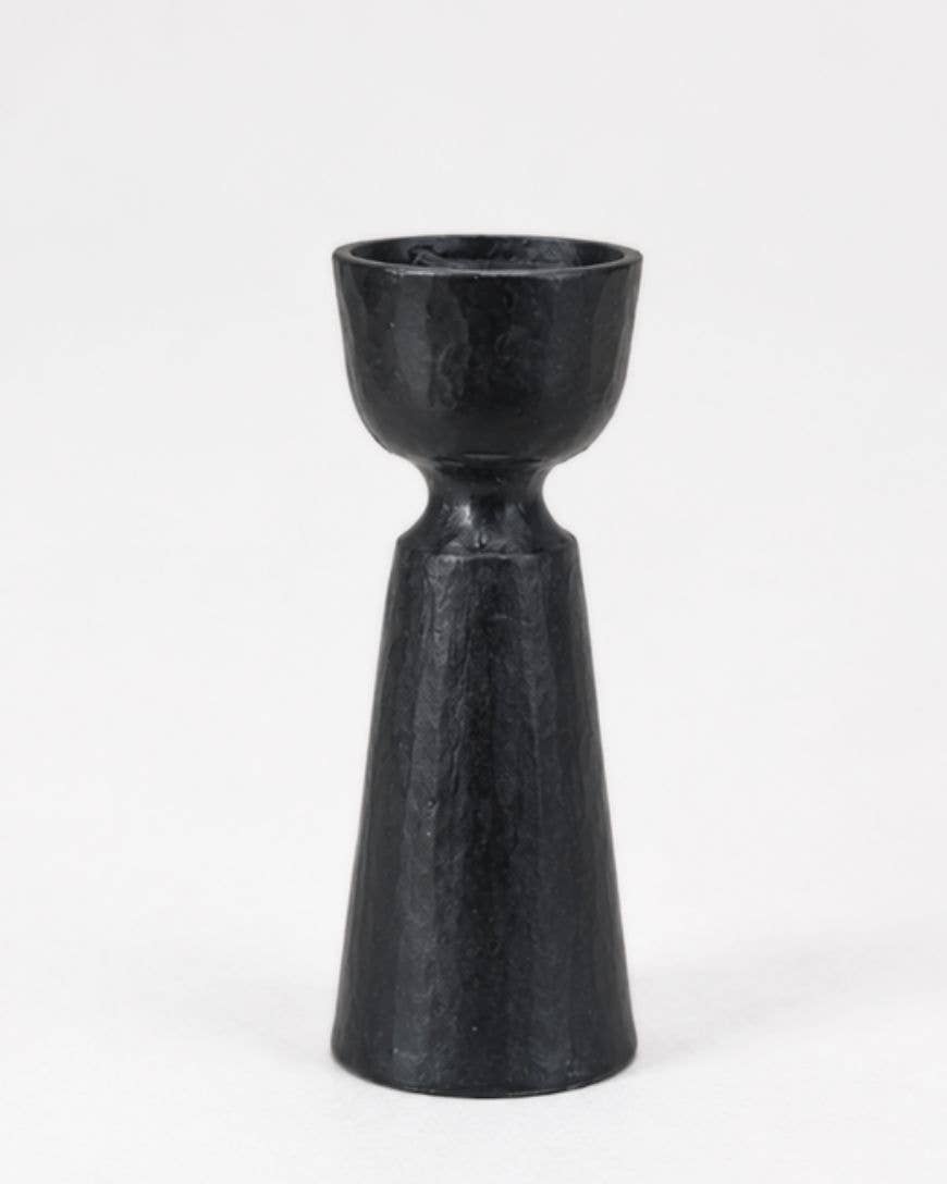 Foundry Hand-Forged Iron Candle Holder- Assorted Colors- Sold Individually