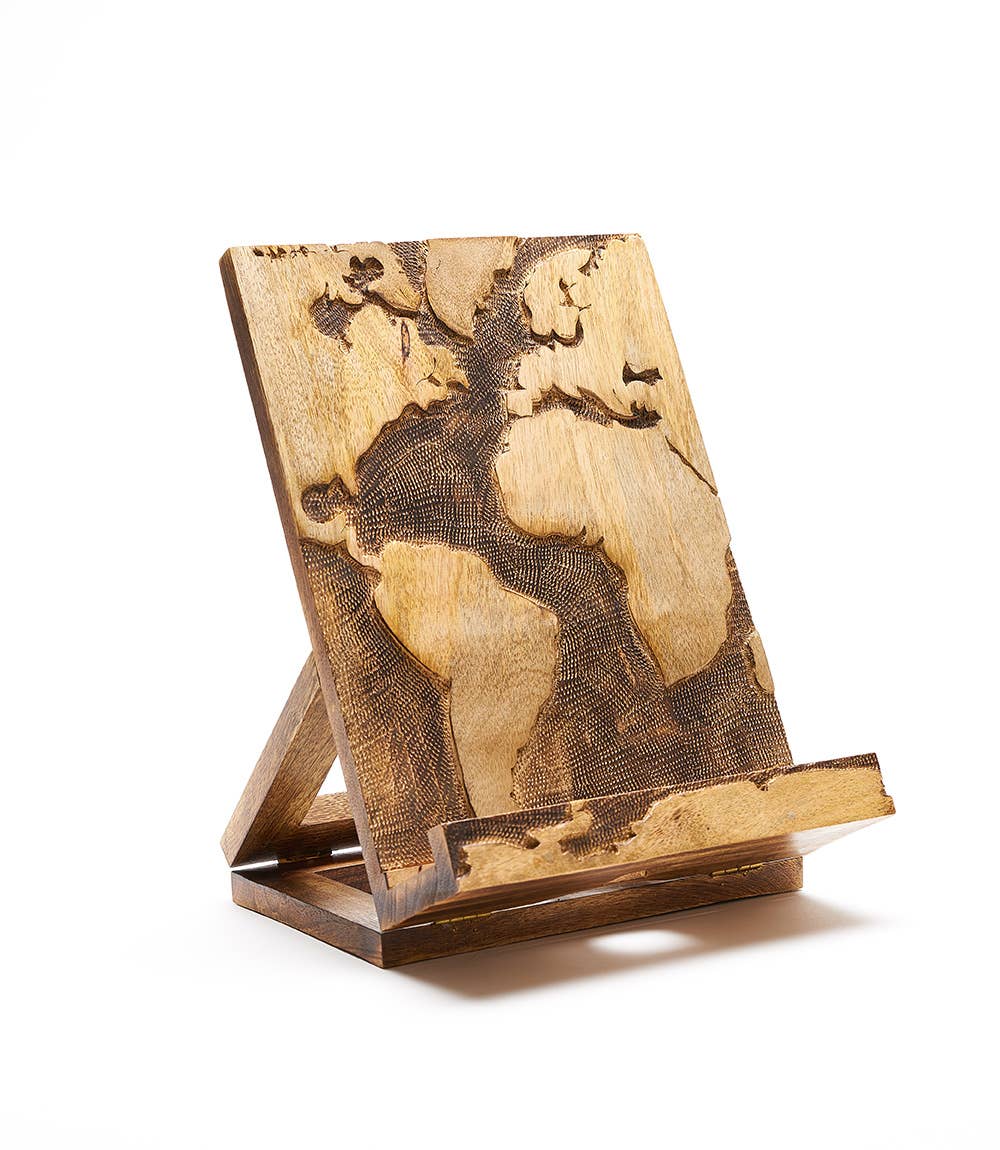 Wooden World Map Stand (*Local Delivery/Local Pickup Ony)