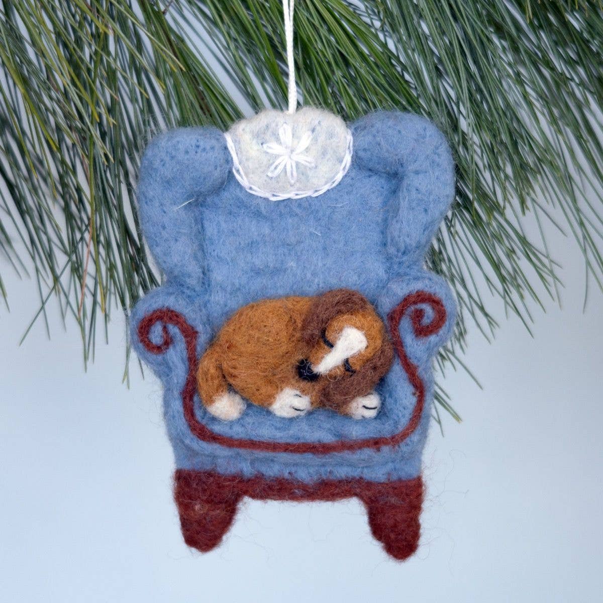 Dozy Dog Ornament