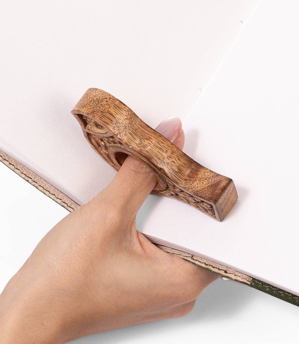 Wooden Bird Thumb Book Page Holder