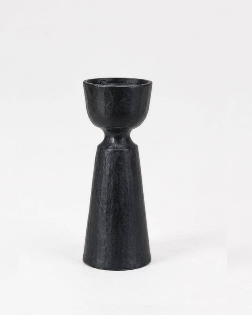 Foundry Hand-Forged Iron Candle Holder- Assorted Colors- Sold Individually