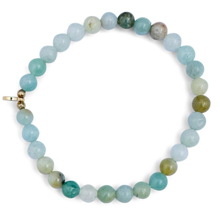 6mm Stone Stacking Bracelet - Assorted Colors