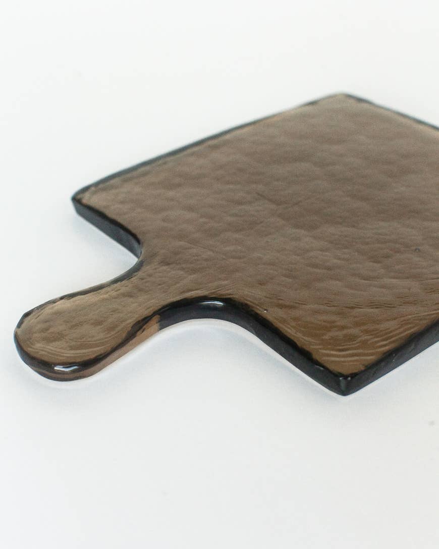 Handblown Hammered Glass Serving Board- Assorted Colors- Sold Individually (*Local Pickup/Local Delivery Only)